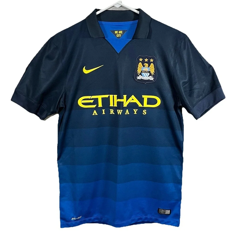 Manchester City 2014/2015 Football Soccer Shirt Jersey Away Nike Mens Small